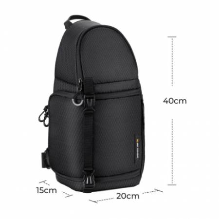 K&F Concept KF4285 Beta Messenger 10 l - plecak fotograficzny typu sling bag - wymiary